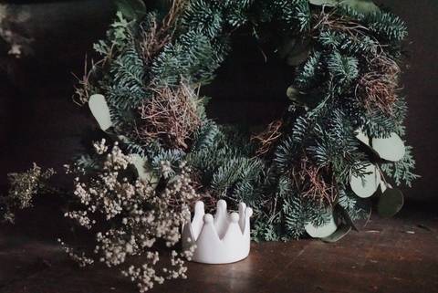 *Neu* Selbstgewickelte Adventskränze aus frischem Tannengrün