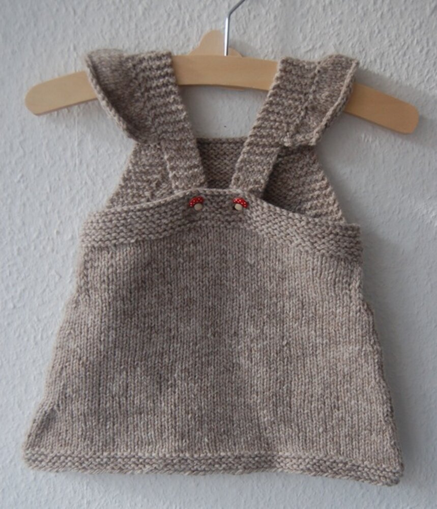 Summer Into Fall pinafore dress knitting pattern