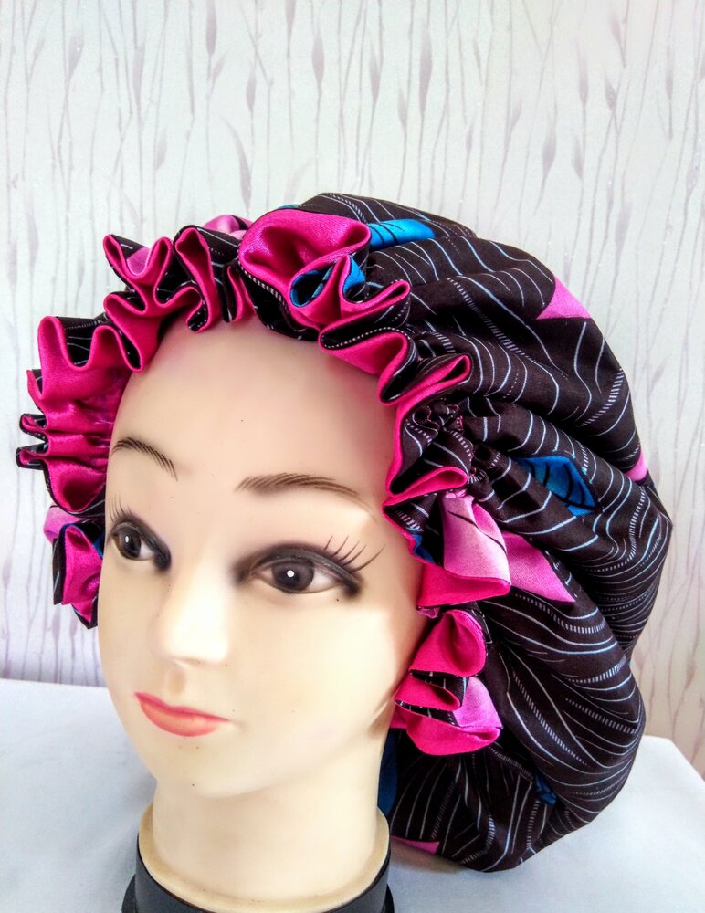 Hair Bonnet / Turban / Sleeping Hat Cap PDF Sewing Pattern