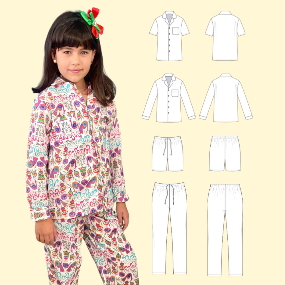 Kinema small pattern pajamas shirt 小紋柄