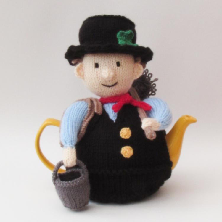 Lucky Chimney Sweep Tea Cosy Knitting Pattern