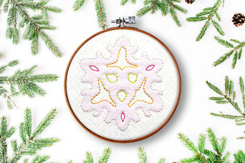 Schneeflocken Mandala