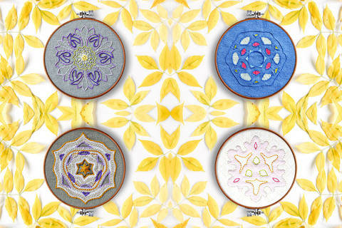 Stickanleitungset Mandalas