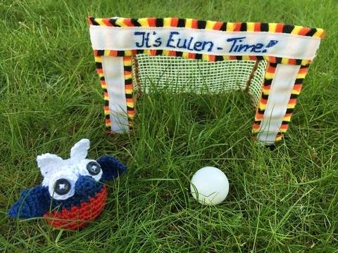 gehäkelte Fußballeule Russland| It's Eulen-Time