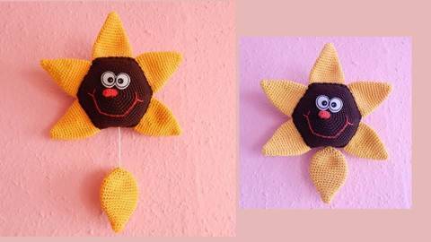 Häkelanleitung Spieluhr Sonnenblume