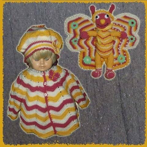 Geschenk-Set mit Schmetterling (Größe 86), von DaDaDe