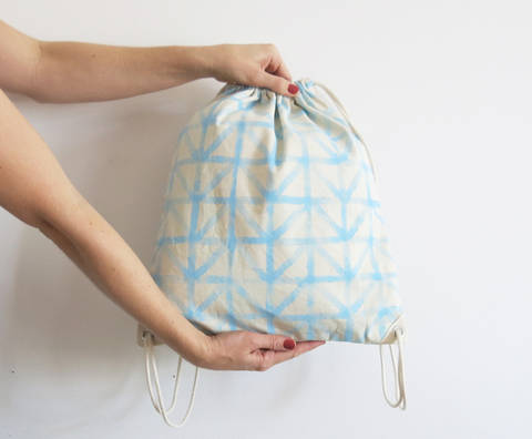 Simple drawstring backpack