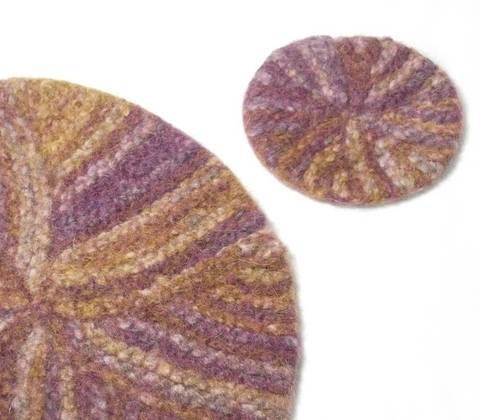 Table Mat- Pinwheel - knitting pattern