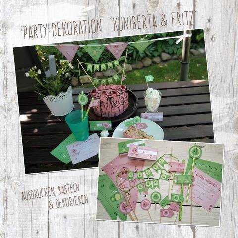 "Kuniberta & Fritz" - DIY Partydekoration