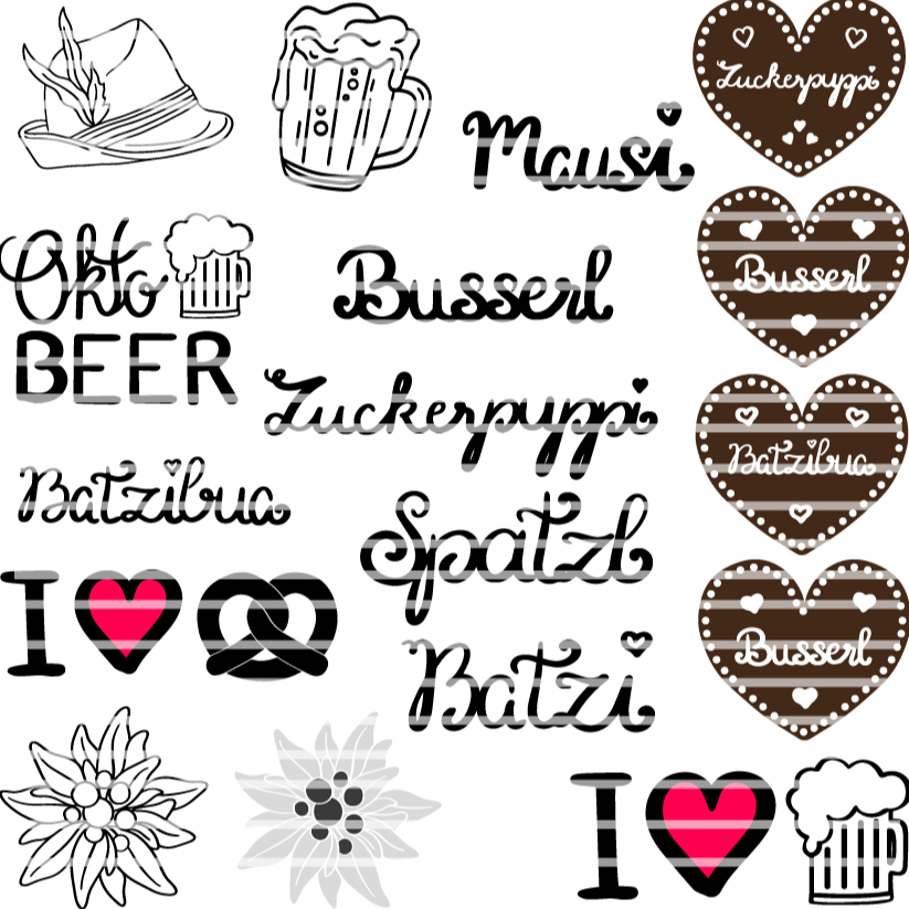 Plotterdatei | Oktoberfest | Bayerische Motive | Wies&rsquo;n