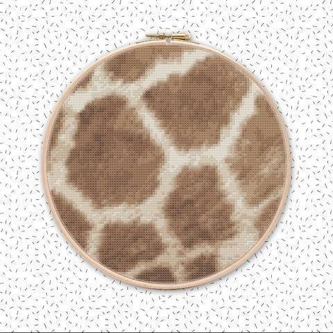 Moderne Kreuzstich Stickvorlagen FELL GIRAFFE