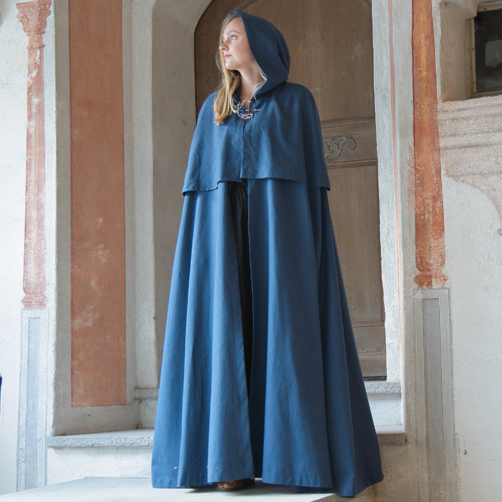 Mittelalter Umhang Mit Kapuze - Vampir & Hexer Kostüm Für Halloween & LARP