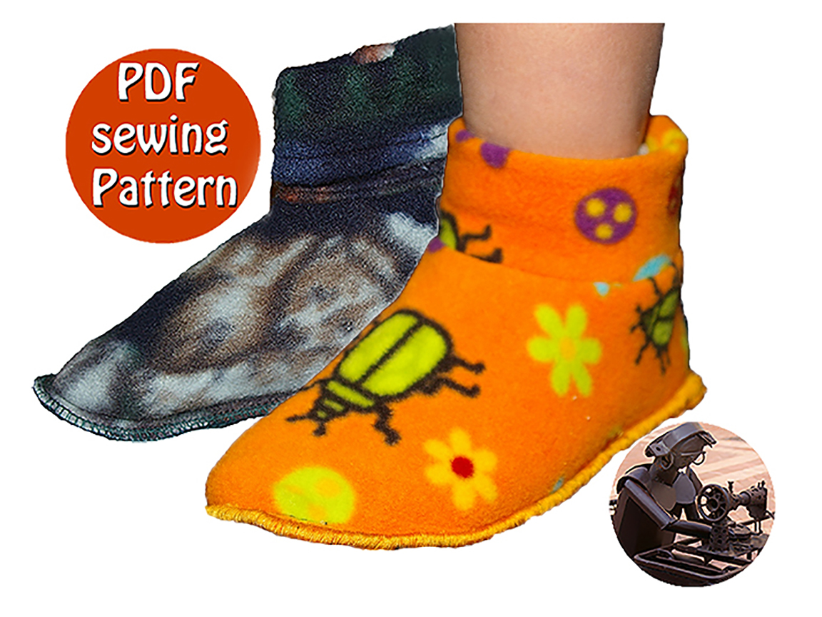 Children slippers Sizes 23 to 31 (US 6½ to 13) French/english PDF