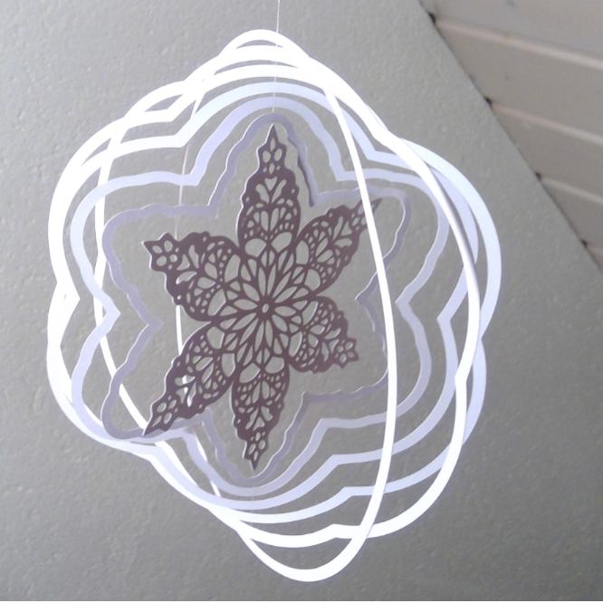 Christmas star cutting file SVG DXF FCM