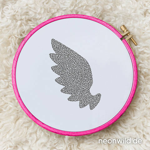Stickdatei EEE - Flügel 13x18