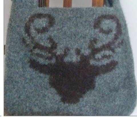E-BOOK Gefiltze Elchtasche mit Henkeln