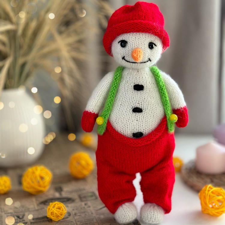 Snowman Knitting Pattern