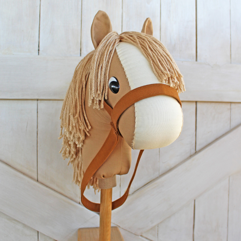 Classic Stick Horse Hobby Horse with Unicorn