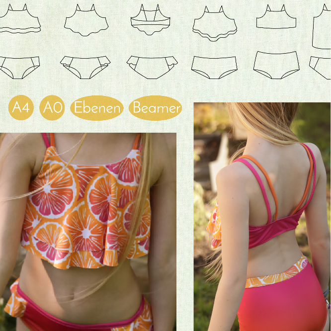 Strandflieder Bikini & Tankini für Kinder, Gr. 68164