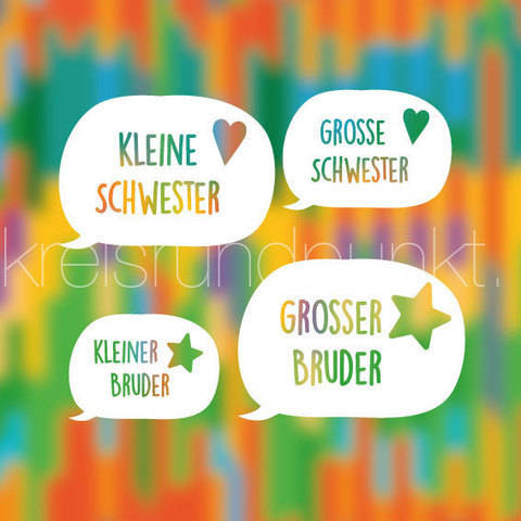 Plotterdatei Geschwister Sprechblase
