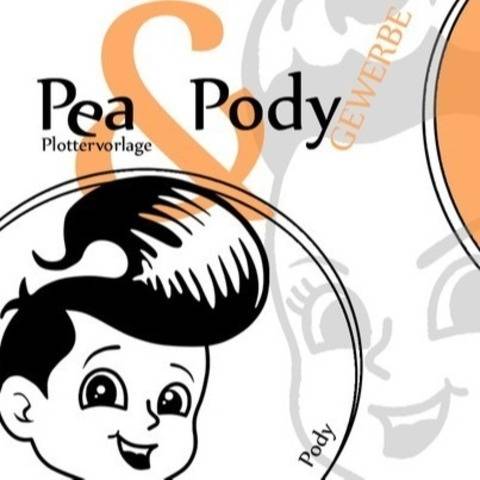 Plottervorlage Pea&Pody - Gewerbliche Nutzung