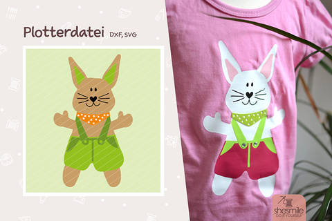 Hase "Lenny" (Plotterdatei und Illustration)