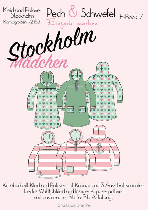 Ebook Kapuzenkleid und -pullover Stockholm für Kids