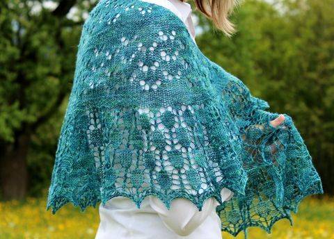 Strickanleitung Tuch Drizzle