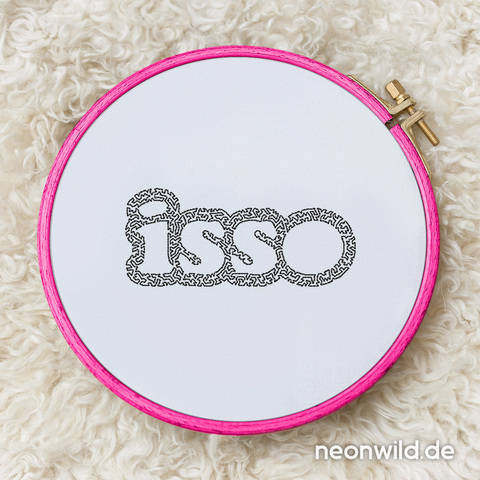 Stickdatei EEE - "Isso" 3er-Set