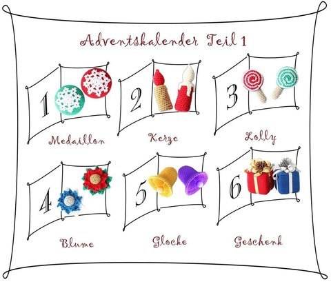 PDF-Häkelanleitung "Adventskalender Teil I"