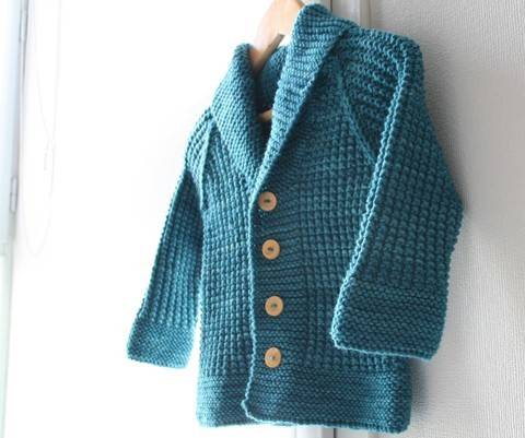 Oscar - Child cardigan knitting pattern