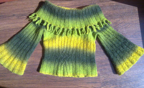 Strickanleitung - Carmenkragen Pulli "Jannis"