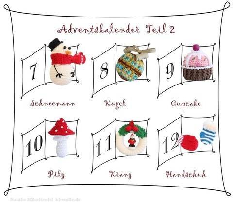 PDF-Häkelanleitung "Adventskalender Teil II"