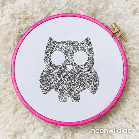 Stickdatei EEE - "Eule" 10x10