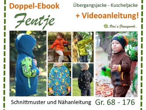 Doppel-Ebook Fentje - Schnittmuster für Übergangsjacke - Kuscheljacke