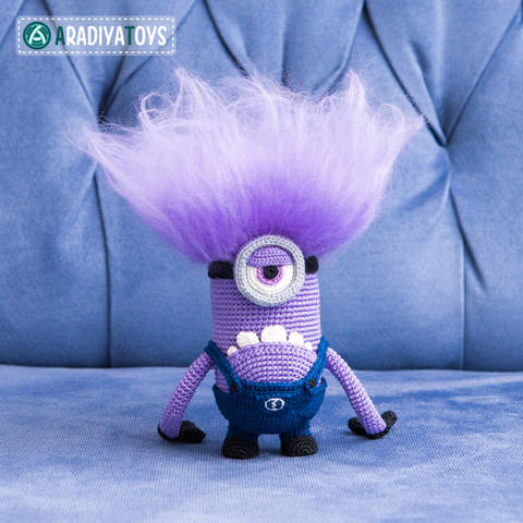 Crochet Pattern of Evil Minion by AradiyaToys