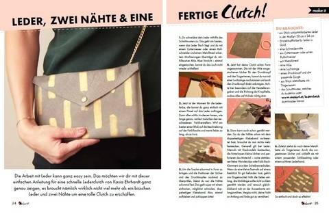Makerist Mag Special: Stylishe Clutch aus Leder