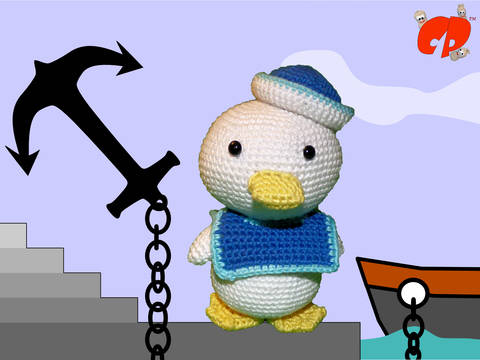 Häkelanleitung (039): Quack der Matrose