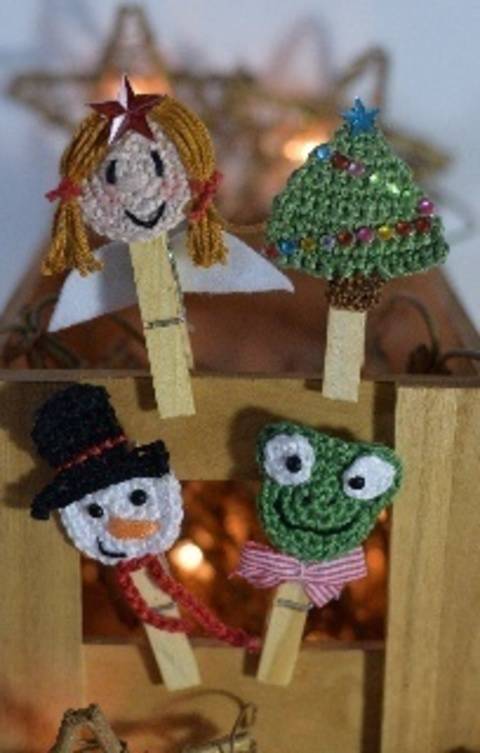 Geschenke-Klammern Häkelanleitung