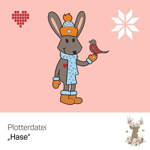 Plotterdatei "Hase & Vogel"