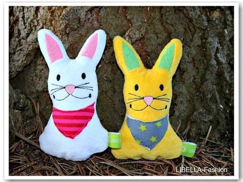 Hase mit Halstuch Stickdatei ♥ ITH 13x18