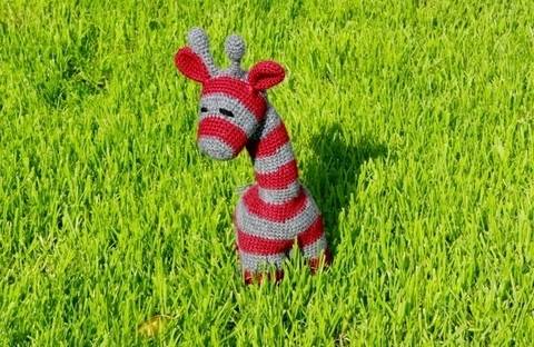 Häkelanleitung Neon Streifi, die Giraffe
