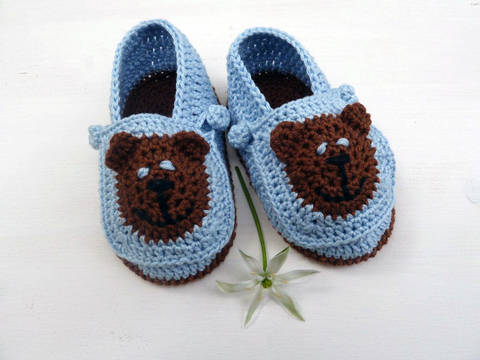 Häkelanleitung Babyschuhe für Jungs
