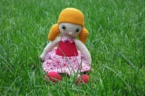 Häkelanleitung Püppchen Flora