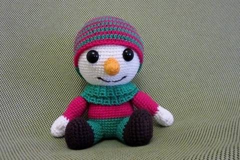 Häkelanleitung Frosty, der Schneemann