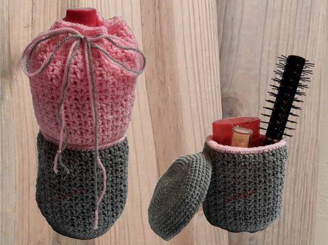 2 in 1 Geschenktasche + Utensilo – Häkelanleitung