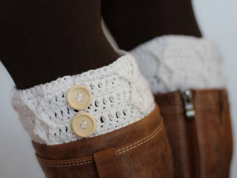 Häkelanleitung Stiefel-Topper "Corinna" onesize