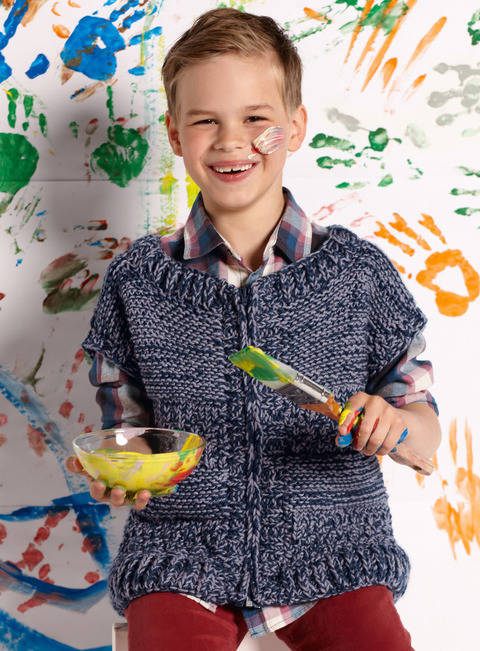 Basil - Kinderweste mit Reißverschluss