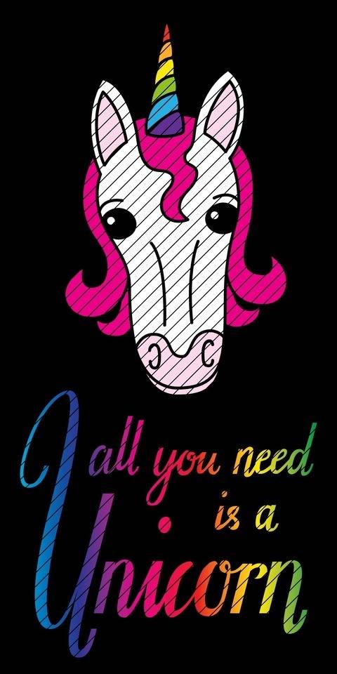 Plotterdatei »All you need is a unicorn« (Set)