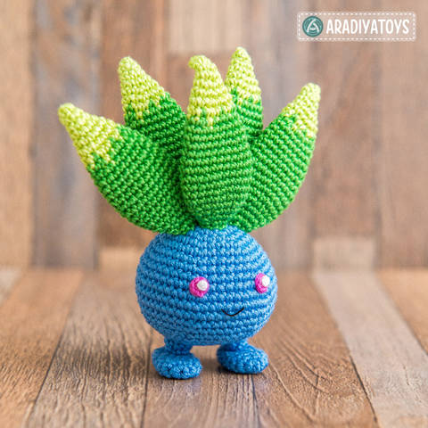 Crochet Pattern of Oddish by AradiyaToys
